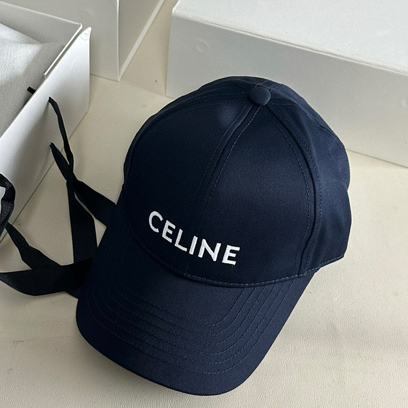 Classic CELINE Letter Embroidery Cotton Baseball Cap BQ0315