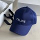 Classic CELINE Letter Embroidery Cotton Baseball Cap BQ0315