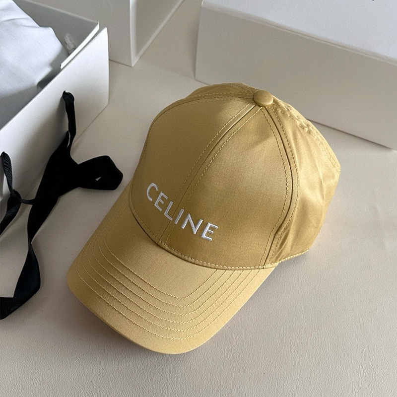 Classic CELINE Letter Embroidery Cotton Baseball Cap BQ0315