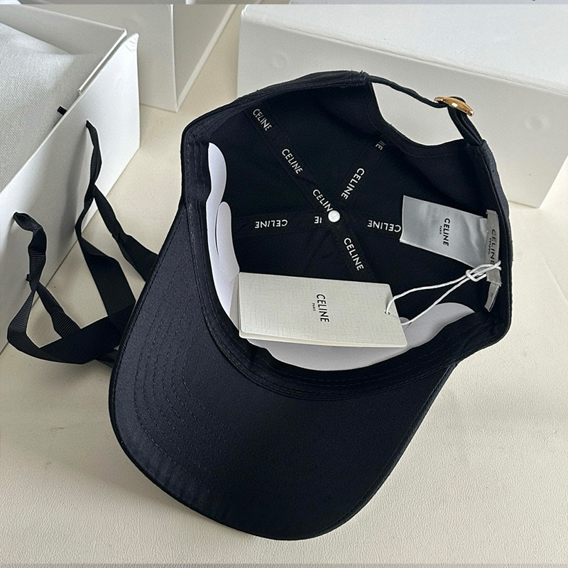 Classic CELINE Letter Embroidery Cotton Baseball Cap BQ0315