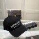 BURBERRY Letter Embroidery Cotton Baseball Cap BQ0821