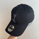 Yves Saint Laurent  Cotton YSL Embroidery  Baseball Cap BQ2369