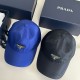 PRADA Metal Label Baseball Cap BQ2425