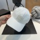 MIU MIU Letter Embroidery Cotton Baseball Cap BQ2451