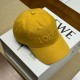 LOEWE Cotton Baseball Cap with Logo Embroidery BQ2484