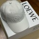 LOEWE Cotton Baseball Cap with Logo Embroidery BQ2484