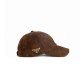 PRADA Metal Labels Suede Baseball Cap BQ2490