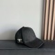 PRADA Metal Labels Suede Baseball Cap BQ2490