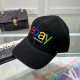 BALENCIAGA x Ebay Letter Embroidery Cotton Baseball Cap BQ2514