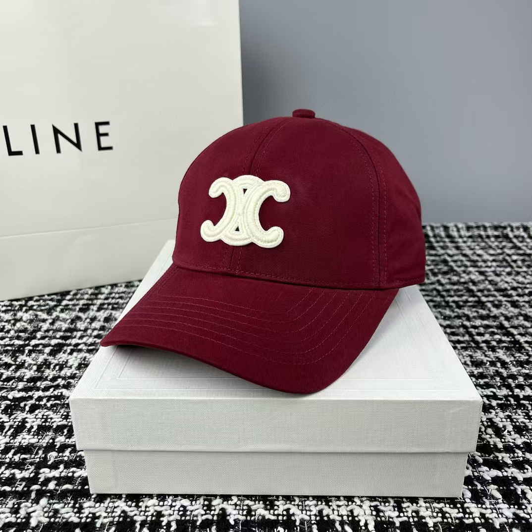 TRIOMPHE Patch CELINE Cotton Baseball Cap BQ2516