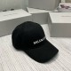 BALENCIAGA Letter Embroidery Cotton Baseball Cap BQ2517