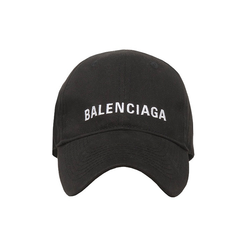 BALENCIAGA Letter Embroidery Cotton Baseball Cap BQ2517