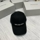 BALENCIAGA Letter Embroidery Cotton Baseball Cap BQ2517