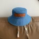 LOEWE Logo Leather Engraving Bucket Hat YF0592