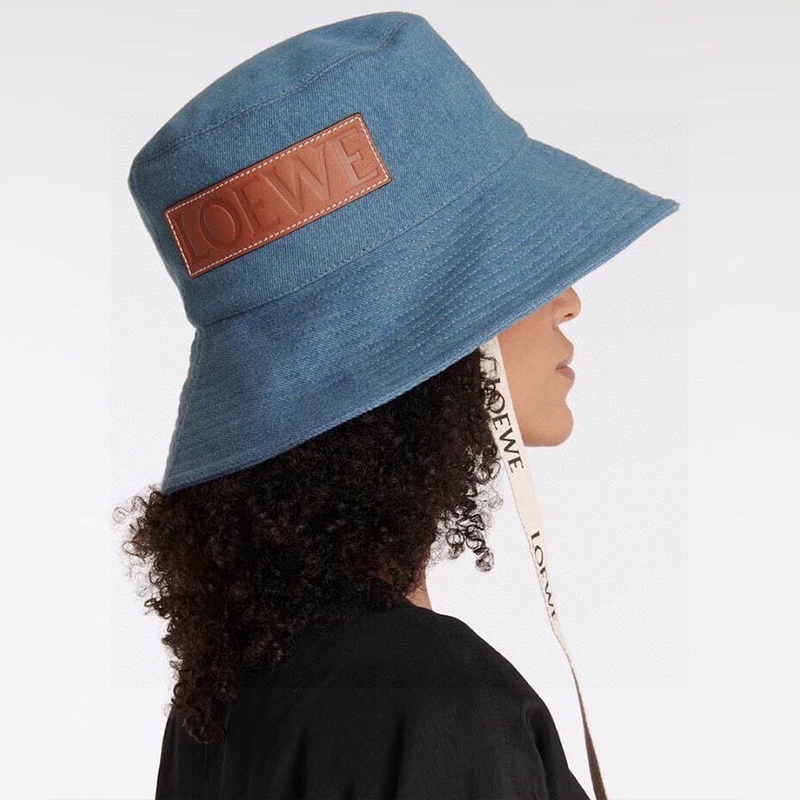 LOEWE Logo Leather Engraving Bucket Hat YF0592