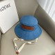 LOEWE Logo Leather Engraving Bucket Hat YF0592