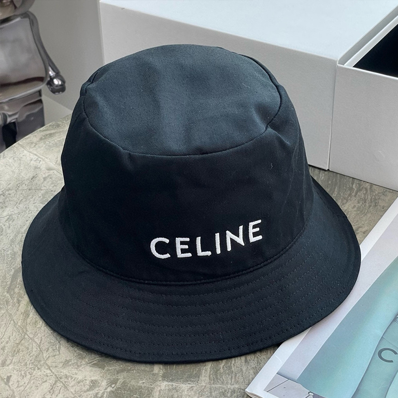 CELINE Letter Embroidery Cotton Bucket Hat YF0629