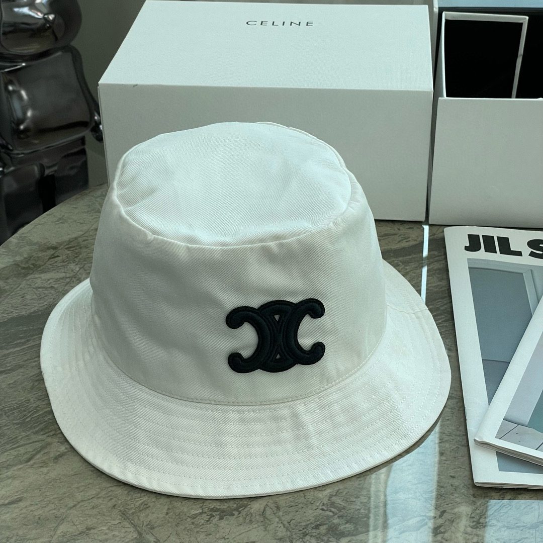 TRIOMPHE Patch CELINE Cotton Bucket Hat YF1294