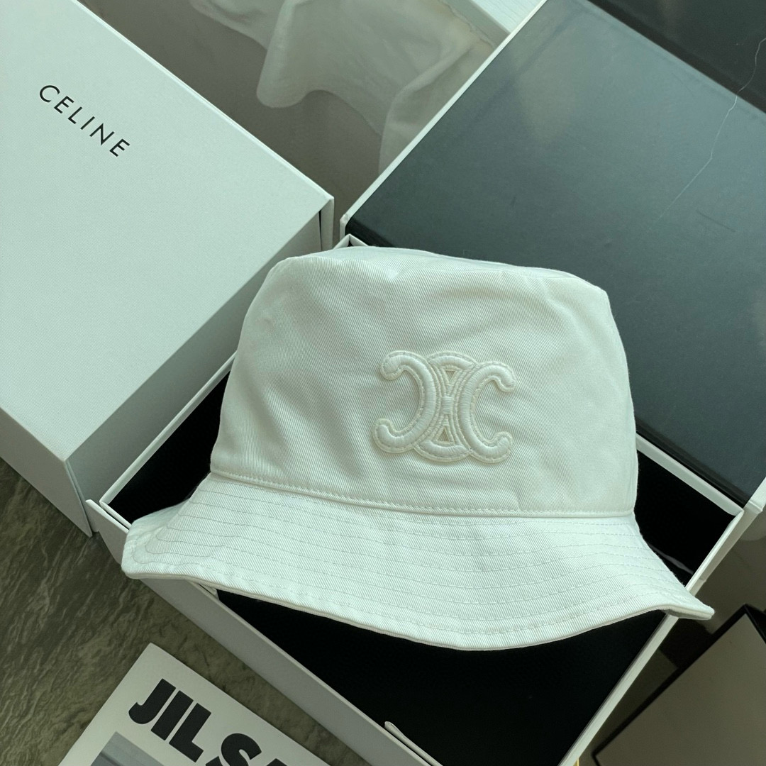 TRIOMPHE Patch CELINE Cotton Bucket Hat YF1294