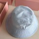 MIU MIU Letter Embroidery Cotton Bucket Hat YF1344