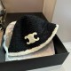 CELINE TRIOMPHE Patch Lambswool Bucket Hat YF1431