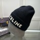 CELINE Letter Patch Cotton Knitted Hat MX1390