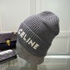 CELINE Letter Patch Cotton Knitted Hat MX1390