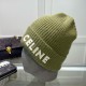 CELINE Letter Patch Cotton Knitted Hat MX1390