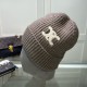 TRIOMPHE Patch CELINE Cotton Knitted Hat MX1392