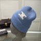 TRIOMPHE Patch CELINE Cotton Knitted Hat MX1392