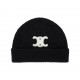 TRIOMPHE Patch CELINE Cotton Knitted Hat MX1392