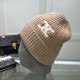 TRIOMPHE Patch CELINE Cotton Knitted Hat MX1392