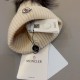 MONCLER Logo Patch Warm Cotton Knitted Hat MX1425