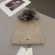 MONCLER Logo Patch Warm Cotton Knitted Hat MX1425