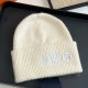 LOUIS VUITTON Logo Embroidery Cotton Knitted Hat MX1455