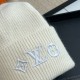 LOUIS VUITTON Logo Embroidery Cotton Knitted Hat MX1455