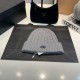 CELINE TRIOMPHE Small Label Embroidery Cotton Knitted Hat MX1480