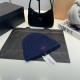 CELINE TRIOMPHE Small Label Embroidery Cotton Knitted Hat MX1480